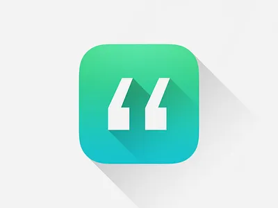 Quotes. App Icon app app icon design ios6 ios7 logo