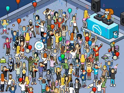 Pixelparty angrybirds apps batman duftpunk illustration mclovin party pixel pixelart pokki