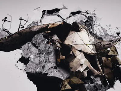 Jahela! abstract depthcore digitalart polaus primal wallpaper