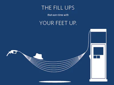 Airline Card blue fuel gas gasoline hammock illustration relax relaxing sleeping whitney