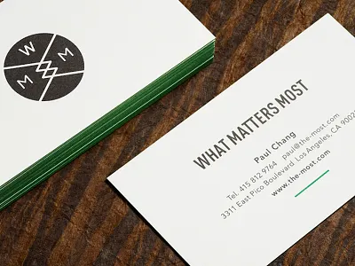 What Matters Most Identity & Stationary branding identity logo print stationery