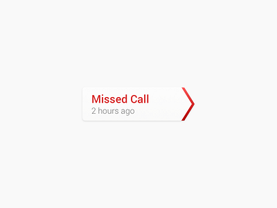 Missed Call Indicator android hidpi phone retina sketch ui wip