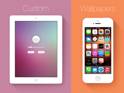 Blur Screenshots app blur flat ios 7 ipad iphone long shadow wallpaper