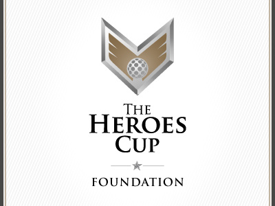 The Heroes Cup branding charity corporate identity events foundation golf logo military tournaments website