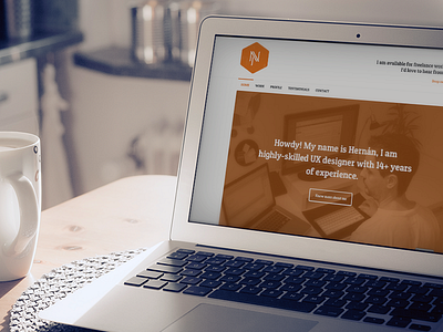 New Portfolio clean hernanvionnet.com portfolio theme ui ux website wordpress