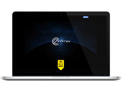 eCrypton.com Landing Page bit coin flat parallax scrolling