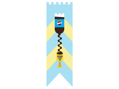Cola Goblet banner cola flag goblet medieval pop soda