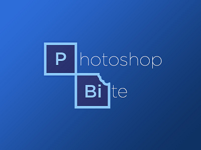 Photoshop Bite bite blue cs6 design flat photoshop rebound