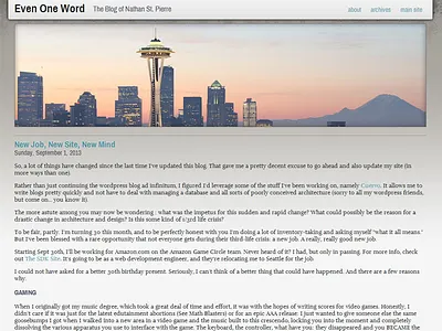 Eow Site blog design layout website