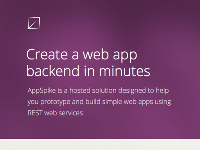 AppSpike gradient landing landing page marketing purple rest saas