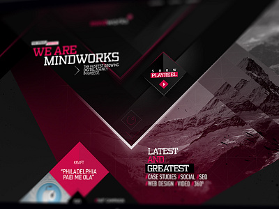 Mindworks New Website animations case studies html5 mindworks parallax video