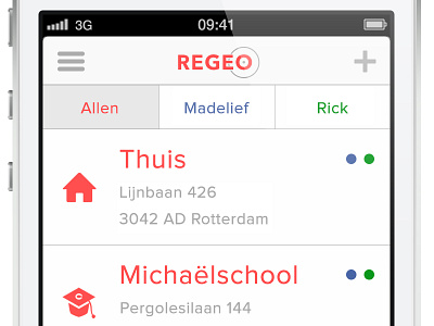 Regeo - List of locations ios list locations regeo