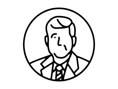 Jack icon illustration jack kennedy jfk john f kennedy travis ladue