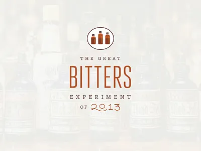The Great Bitters Experiment bitters fun icons logo