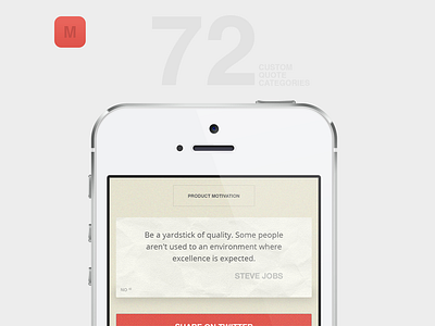 Quote App iphone quotes ui