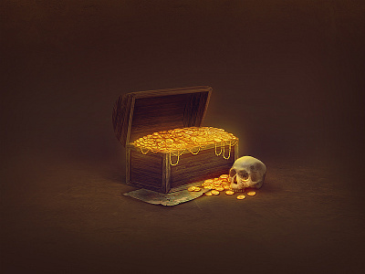 Tresure chest (2x) brainchild brainchild.pl concept art game icon game item icon icon designer ios ios icon rafal urbanski rafał urbański tresure