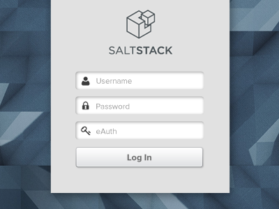 Salt Log In background blue clean geometric in input log page ui