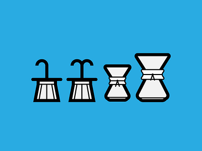 Caffettiera Express + Drip cafe cafetera caffettiera coffee iconitos iconography icons
