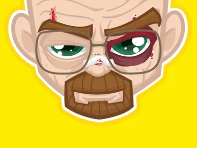 Say my name! breakingbad cartoon freelance illustrator heisenberg illustratie illustration mrwhite vector