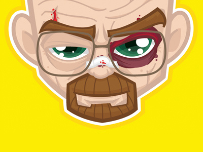 Say my name! breakingbad cartoon freelance illustrator heisenberg illustratie illustration mrwhite vector