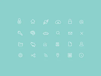 I <3 Thin Stroke Icons design icon icon set icons thin stroke user experience user interface web design