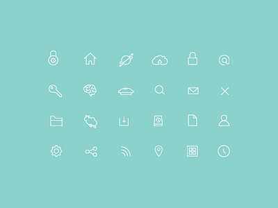 I <3 Thin Stroke Icons design icon icon set icons thin stroke user experience user interface web design