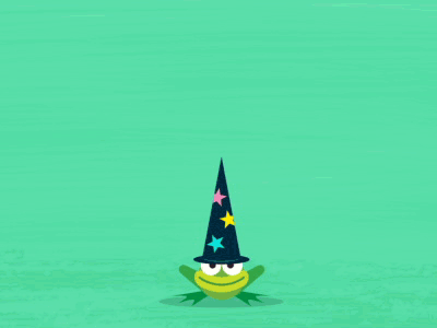 Frog Loop Gif animated character frog gif hat loop