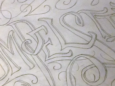 Pels hand lettering lettering pencil wip