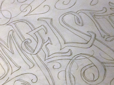 Pels hand lettering lettering pencil wip
