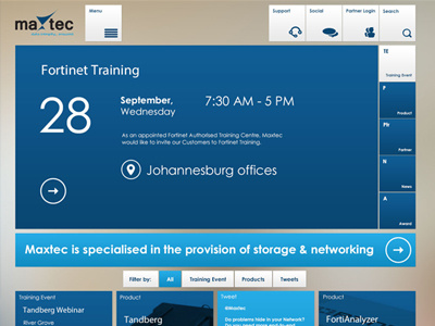 Maxtec Metro Inspired Website 960 blue corporate design metro metro style website