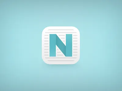 NewsFlash Icon ios ios7 ipad iphone letter n news newsflash