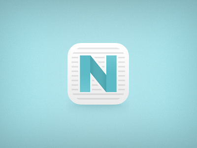 NewsFlash Icon ios ios7 ipad iphone letter n news newsflash