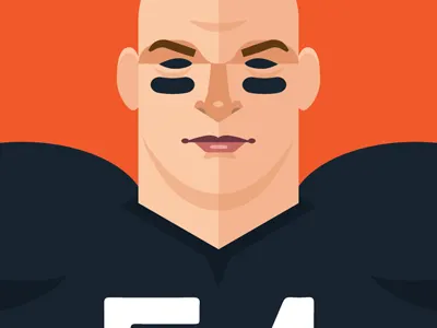 No. 54 chicago chicago bears football linebacker nfl urlacher