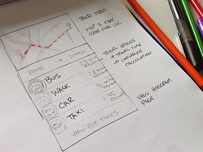 Travel Time Sketch interaction design interfaces travel