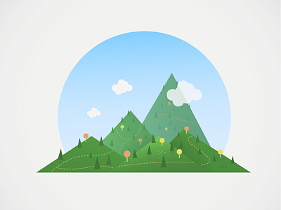 Terrain running track gammlia illustrator landscape running terrain track