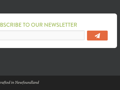 Footer - WIP dark email footer grey headline mailing list