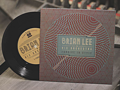 Brian Lee EP album band brian lee music record retro typography