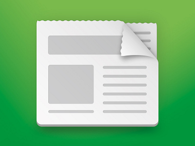 Newspaper Flat colour flat icon newspaper print simple vector