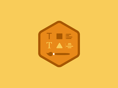 Styletile badge delivrable yellow