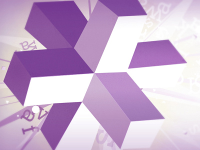 Purple Pop! asterisk brand cross design digital logo photoshop purple starburst