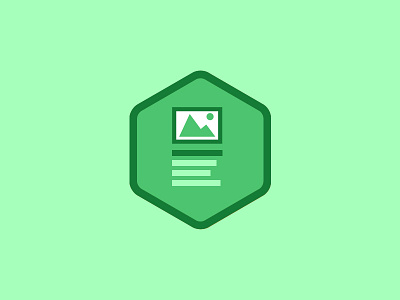 Content matrix badge delivrable green