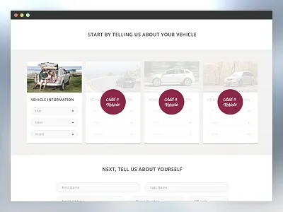 Vehicle Form flat form simple
