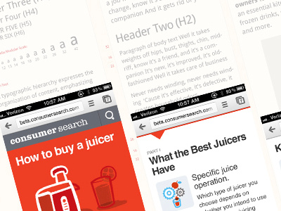 Prototype Styletile droid helvetica mobile styletile type structure typographic scale web typography