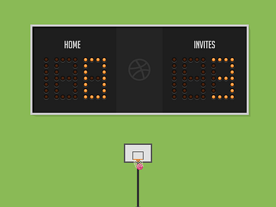 3 Dribbble Invites basket draft dribbble giveaway invite player