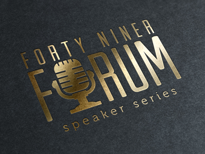 49er Forum Logo charlotte college speaker uncc