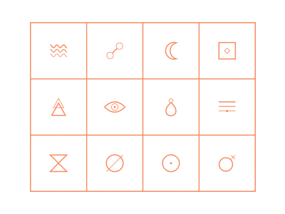 Glyph Gif clean eye flat gif glyphs icons moon shape stoke symbol triangle vector