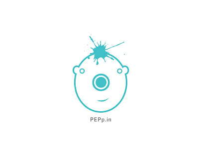 PEPp.in (WIP) face illustrator logo mascot paperpins