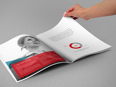 Alternative Route Brochure Spread story branding brochure diagram financial pie chart story