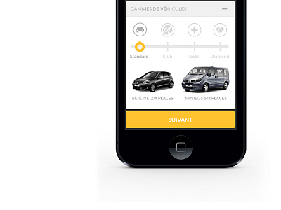 (WIP) Ios Select Car app app button car drive flat interface ios7 iphone select ui ux video