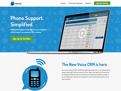 Voz.io Landing page 02 landing saas web website